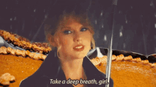 Pumpkin Pie Taylor Swift GIF - Pumpkin Pie Taylor Swift Take A Deep Breath GIFs
