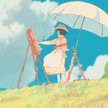 painting painter art anime