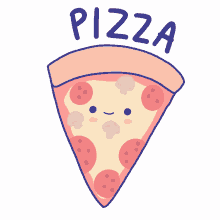 pizza pizza love unidoodlez kawaii food