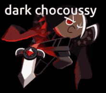 dark chocolate dark chocolate cookie cookie run