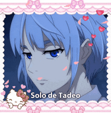 a picture of solo de tadeo with a hello kitty