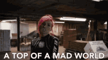 A Top Of A Mad World Singing GIF - A Top Of A Mad World Mad World Singing GIFs