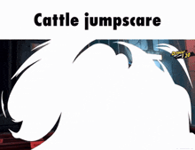 a picture of a video game with the words cattle jumpscare above it