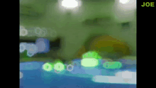 a blurry image with the word joe in the corner