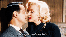 Marilyn Monroe Romance GIF - Marilyn Monroe Romance Remember Youre My Baby GIFs