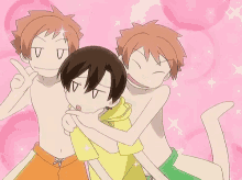 ouran ohshc anime hug bromance
