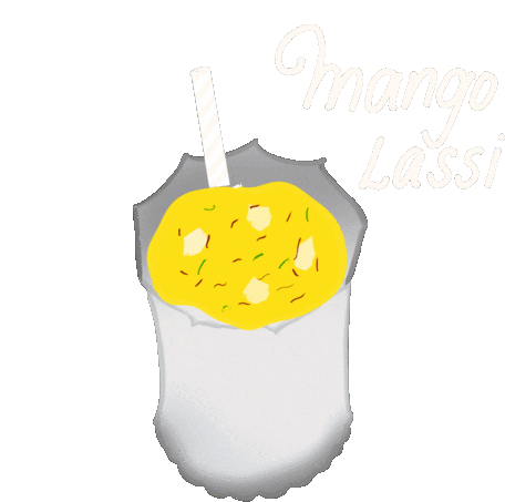 Mango Lassi Lassi Sticker - Mango Lassi Lassi Buttermilk Stickers