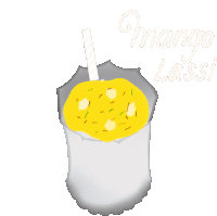 Mango Lassi Lassi Sticker - Mango Lassi Lassi Buttermilk Stickers