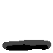 a pixel art of a red heart on a black surface