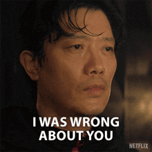 a man says i was wrong about you on a netflix advertisement