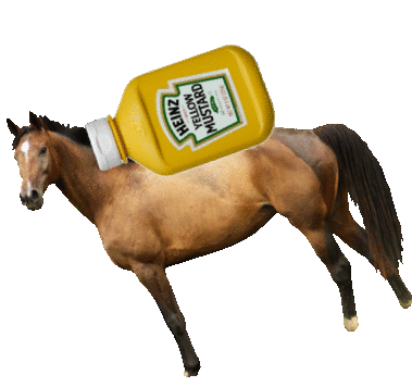 Horse Mustard Sticker - Horse Mustard Horse Mustard Stickers