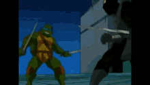 Leonardo Fight GIF - Leonardo Fight GIFs