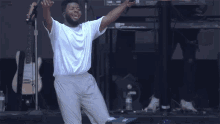 hyped up khalid lollapalooza performing hopping