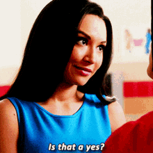 Glee Santana Lopez GIF - Glee Santana Lopez Is That A Yes GIFs