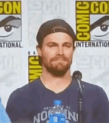 Stephen Amell Interview GIF - Stephen Amell Interview Handsome GIFs
