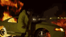 Burning Burning Car GIF