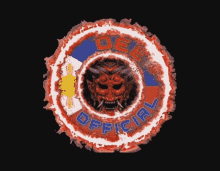 a logo for def official with a devil in the middle