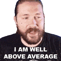 I Am Well Above Average Become The Knight Sticker
