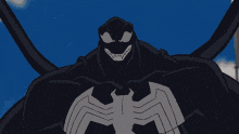 a cartoon drawing of venom with his arms outstretched