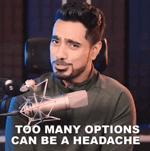 Too Many Options Can Be A Headache Unmesh Dinda GIF - Too Many Options Can Be A Headache Unmesh Dinda Piximperfect GIFs