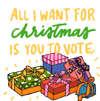 All I Want For Christmas All I Want For Christmas Is You Sticker - All I Want For Christmas All I Want For Christmas Is You All I Want For Christmas Is You To Vote Stickers