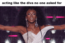 Acting Like The Diva No One Asked For Luxx Noir London GIF - Acting Like The Diva No One Asked For Luxx Noir London Rupaul’s Drag Race GIFs