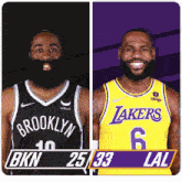 Brooklyn Nets (25) Vs. Los Angeles Lakers (33) First-second Period Break GIF - Nba Basketball Nba 2021 GIFs