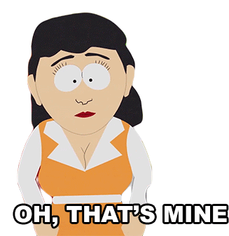 Oh Thats Mine Sarah Valmer Sticker - Oh Thats Mine Sarah Valmer South Park Stickers