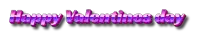 the words happy valentine 's day are written in purple letters