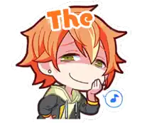 a cartoon character with the word the on top of him