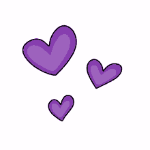 purple hearts love