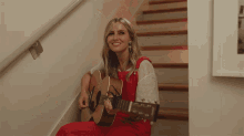 Playing Guitar Catie Offerman GIF - Playing Guitar Catie Offerman Get A Dog Song GIFs