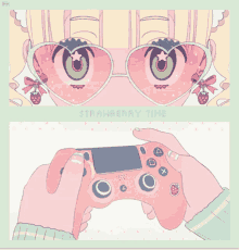 anime ps4 controller ps4controller strawberry time