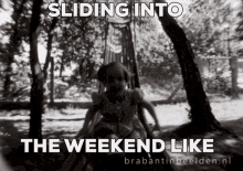 Happy Sliding Into The Weekend GIF - Happy Sliding Into The Weekend Slide GIFs