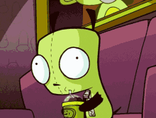 Invader Zim Sipping GIF - Invader Zim Sipping Drinking GIFs