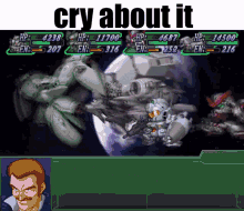 cry about it super robot wars