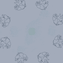 a drawing of a circle with a few circles in it