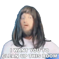 I Want You To Clean Up This Room Dj Hunts Sticker - I Want You To Clean Up This Room Dj Hunts Hunter Bentley Stickers