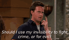 Chandler Bing Invisible GIF - Chandler Bing Invisible Friends GIFs