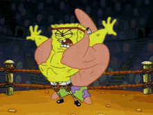 Spongebob Patrick GIF - Spongebob Patrick Wrestling GIFs
