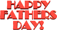 a red sign that says happy father 's day