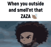 Zaza Smell That Zaza GIF - Zaza Smell That Zaza When You Outside GIFs