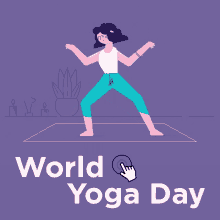 World Yoga Day Stretch GIF