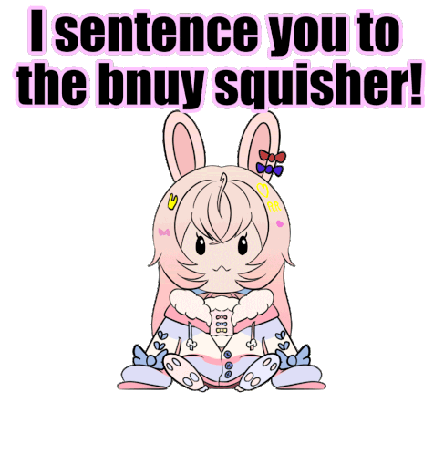 Bunny Squisher Pipkin Pippa Sticker - Bunny Squisher Bunny Pipkin Pippa Stickers