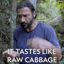 It Tastes Like Raw Cabbage Doesnt Taste Bad GIF - It Tastes Like Raw Cabbage Doesnt Taste Bad Its Not That Bad GIFs