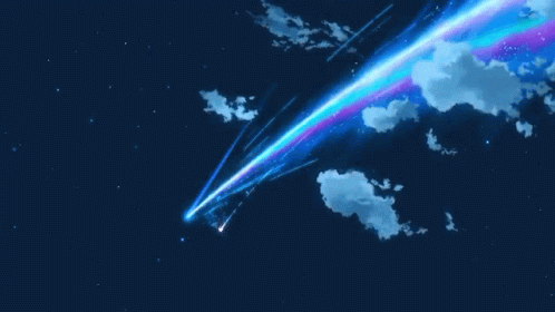 Anime Night Stars Sky Clouds Scenery Wallpaper 4K HD PC 7720i