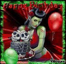 Happy Birthday Cake GIF - Happy Birthday Cake Goth GIFs