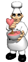 Chef Hearts Sticker - Chef Hearts Love Stickers