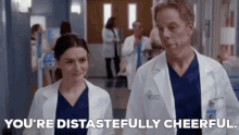 Greys Anatomy Amelia Shepherd GIF - Greys Anatomy Amelia Shepherd Youre Distastefully Cheerful GIFs