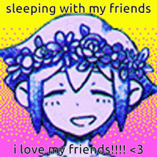 Omori Flora Made This GIF - Omori Flora Made This Sleeping With Friends GIFs